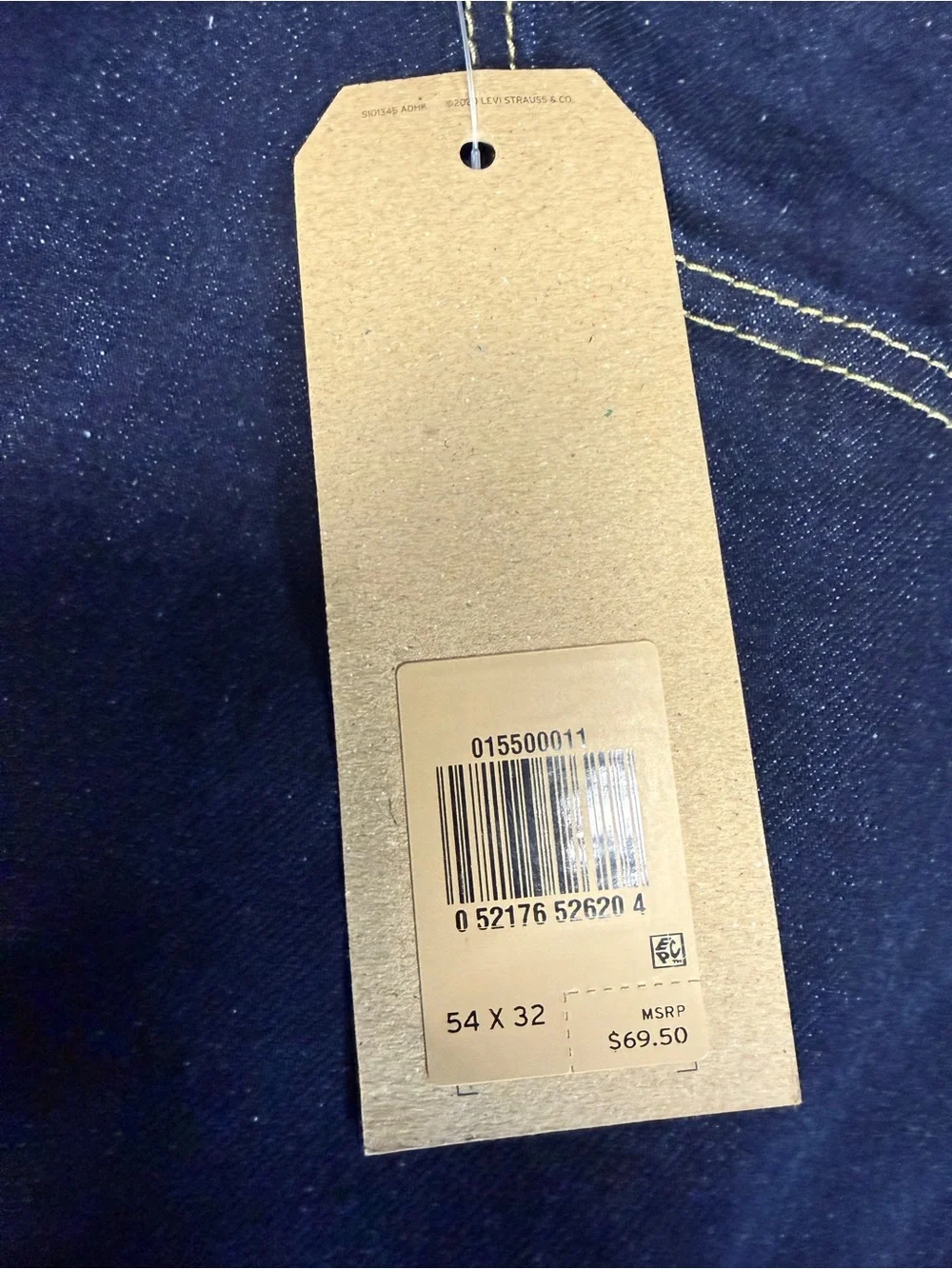 Levi's Men's Dark Blue Relaxed Fit Denim Jeans